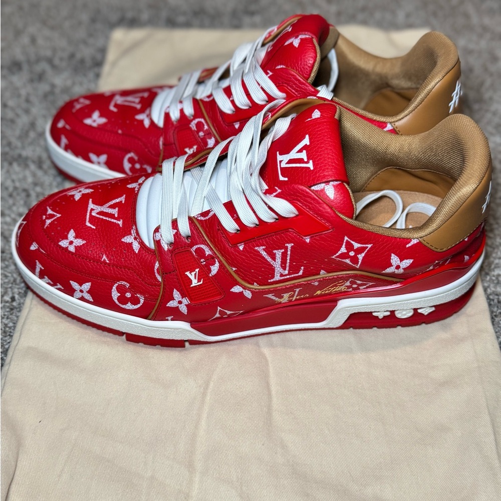 Louis Vuitton limited edition speedy p9 trainer red Sneakers